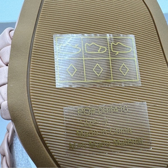 Journee Collection Braided Blush Pink Block Heels • Size 7 • New in Box - Picture 6 of 8